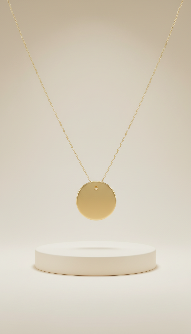 Minimalist Gold Pendant Necklace